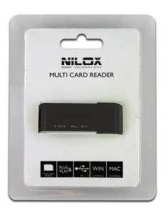 Nilox 10NXCRMI00001 lettore di schede USB 2.0 Nero, Bianco