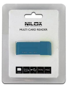 Nilox 10NXCRMI00003 lettore di schede USB 2.0 Blu, Bianco