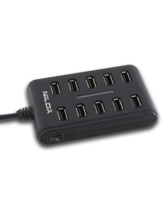 Nilox 10NXHU00XP001 hub di interfaccia 480 Mbit s Nero