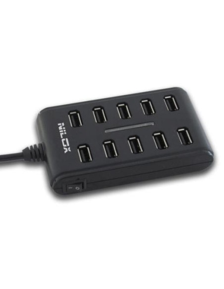Nilox 10NXHU00XP001 hub di interfaccia 480 Mbit s Nero