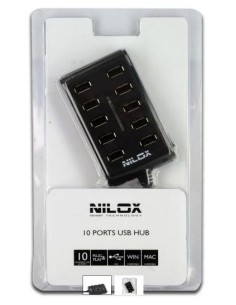 Nilox 10NXHU00XP001 hub di interfaccia 480 Mbit s Nero 2