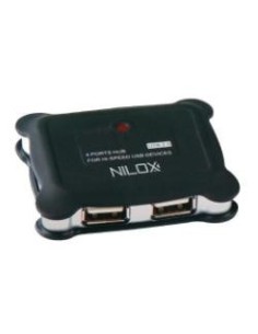Nilox 4 x USB 2.0 480 Mbit s Nero