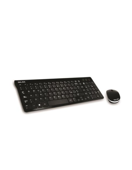 Nilox CW20-B SLIM KIT tastiera Mouse incluso Ufficio USB Italiano Nero