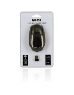 Nilox MW20 mouse Viaggio Ambidestro RF Wireless Ottico 1600 DPI 2