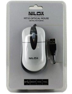 Nilox 10NXMP0026002 mouse Ufficio Ambidestro USB Type-A + PS 2 Ottico 800 DPI 2