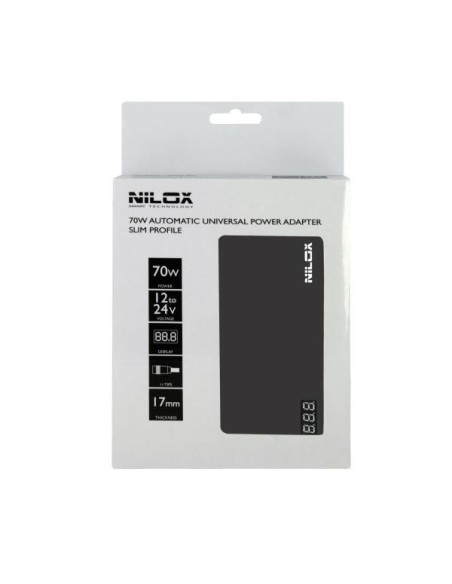 Nilox 10NXUA0070001 adattatore e invertitore Interno 70 W Nero
