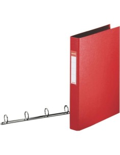 Esselte Standard Ring Binders , PP Red 4x25 mm raccoglitore ad anelli A4 Rosso