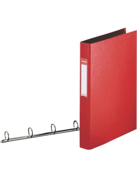 Esselte Standard Ring Binders , PP Red 4x25 mm raccoglitore ad anelli A4 Rosso