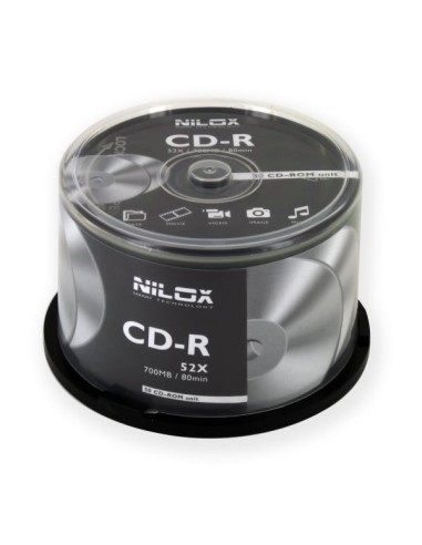 Nilox 15NXCR7052002 CD vergine CD-R 700 MB 52x 50 pz