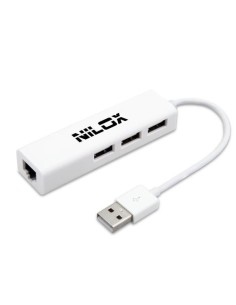 Nilox 16NXADULUS002 replicatore di porte e docking station per laptop USB Bianco