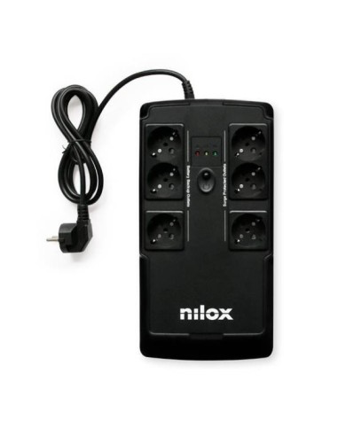 Nilox UPS Easy Office 960VA 480W gruppo di continuità (UPS) Standby (Offline) 0,96 kVA 6 presa(e) AC