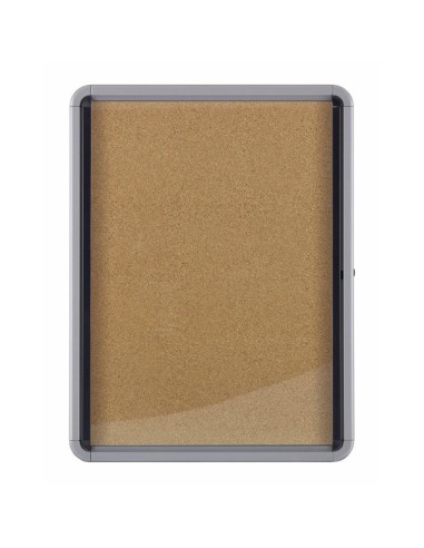 Nobo Bacheca per interni-fondo in sughero 4xA4 anta a battente