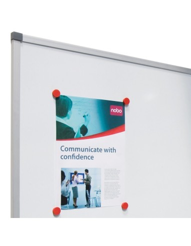 Nobo Lavagna bianca magnetica in acciaio Classic 1800x900 con bordo in alluminio