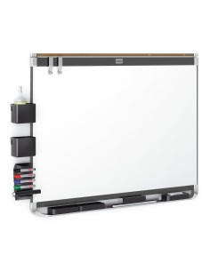 Nobo Lavagna bianca magnetica smaltata Prestige 900x600 con bordo Connex 2