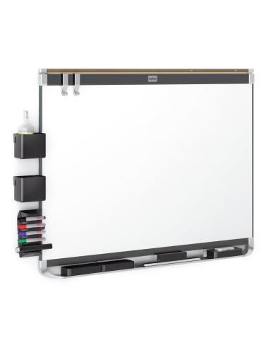 Nobo Lavagna bianca magnetica smaltata Prestige 1200x900 con bordo Connex