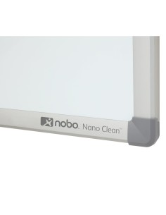 Nobo Lavagna bianca magnetica in acciaio Nano Clean 1800x900 con bordo in alluminio 2