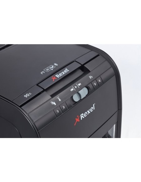 Rexel Auto+ 90X distruggi documenti Triturazione incrociata 60 dB 22,5 cm Nero