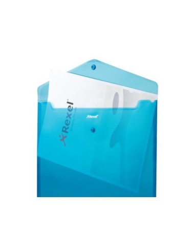 Rexel Busta a soffietto con bottone A4 JOY blu