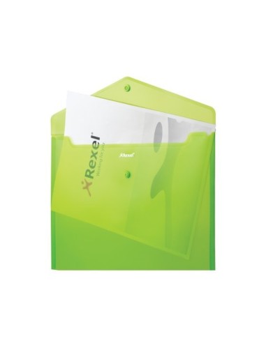 Rexel Busta a soffietto con bottone A4 JOY verde lime