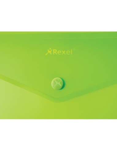 Rexel Busta a soffietto con bottone A4 JOY verde lime