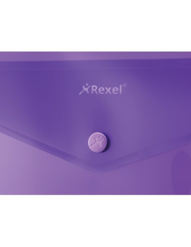 Rexel Busta a soffietto con bottone A4 JOY viola