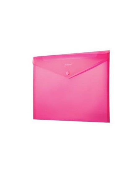 Rexel Busta a soffietto con bottone A4 JOY rosa