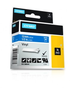 Dymo NASTRO 12MMX 5 5M VINILE BI BLU D1 RHINOPRO 1805243 0071701059673 MATERIALE DI CONSUMO 2