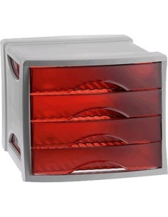 Esselte INTEGO Drawer Filing Cabinet Rosso