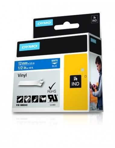 Dymo NASTRO 12MMX 5 5M VINILE BI BLU D1 RHINOPRO 1805243 0071701059673 MATERIALE DI CONSUMO