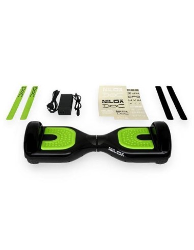 Nilox 30NXBK65D2N01 hoverboard Monopattino autobilanciante 10 km h 4300 mAh Nero, Verde