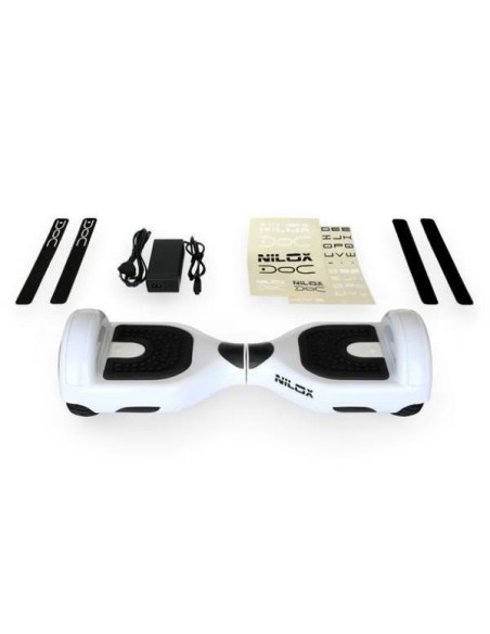 Nilox 30NXBK65D2N02 hoverboard Monopattino autobilanciante 10 km h 4300 mAh Blu, Bianco