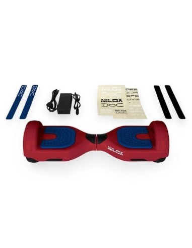 Nilox 30NXBK65D2N05 hoverboard Monopattino autobilanciante 10 km h 4300 mAh Nero, Blu, Rosso