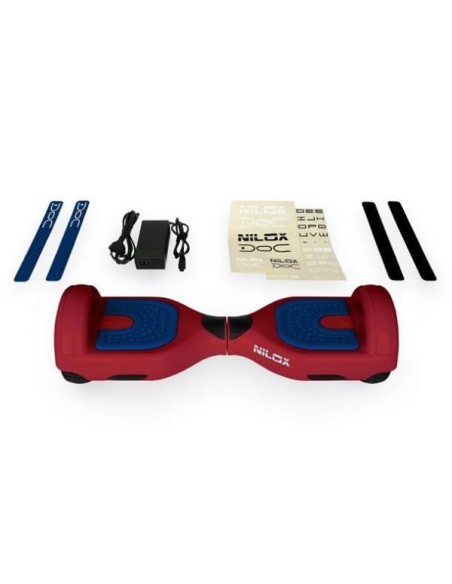 Nilox 30NXBK65D2N05 hoverboard Monopattino autobilanciante 10 km h 4300 mAh Nero, Blu, Rosso