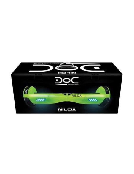 Nilox 30NXBK65D2N06 hoverboard Monopattino autobilanciante 10 km h 4300 mAh Nero, Verde
