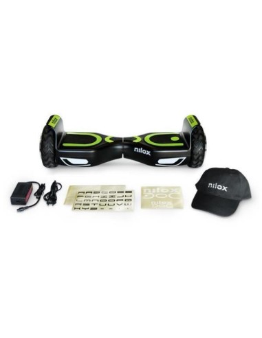 Nilox 30NXBK65NWN01 hoverboard Monopattino autobilanciante 10 km h 4300 mAh Nero, Verde