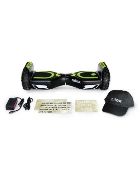 Nilox 30NXBK65NWN01 hoverboard Monopattino autobilanciante 10 km h 4300 mAh Nero, Verde