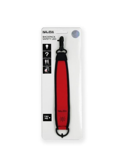 Nilox 30NXLP0000001 tracolla Tessuto, Poliestere Rosso