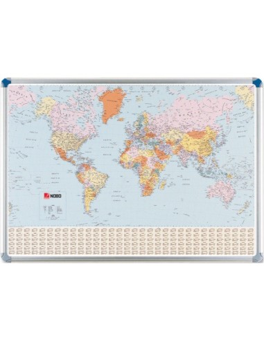 Nobo Cartina Planisfero Magnetica