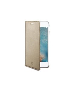 Celly AIR800GD custodia per cellulare 11,9 cm (4.7") Custodia a libro Oro