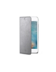 Celly AIR801SV custodia per cellulare 14 cm (5.5") Custodia a libro Argento
