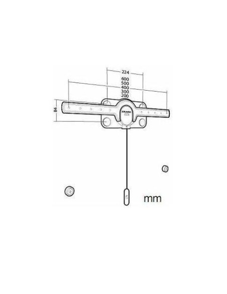 Nilox AMER044060 Supporto TV a parete 152,4 cm (60") Nero, Bianco