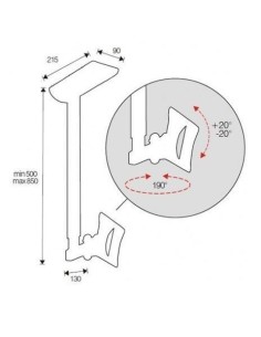 Nilox AMOM06073 Supporto per display espositivi 81,3 cm (32") Nero 2