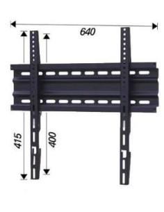 Nilox AMOM06144 Supporto TV a parete 127 cm (50") Nero 2