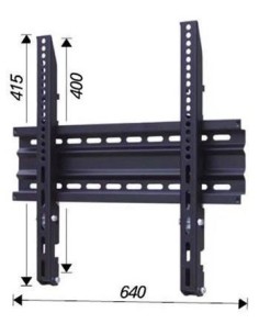 Nilox AMOM06145 Supporto TV a parete 127 cm (50") Nero 2