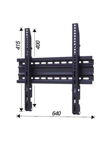 Nilox AMOM06145 Supporto TV a parete 127 cm (50") Nero