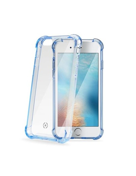 Celly ARMOR801LB custodia per cellulare 14 cm (5.5") Cover Blu, Trasparente