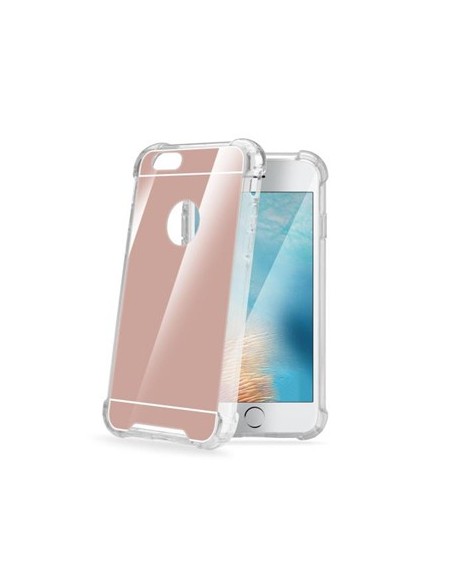 Celly ARMORMIR800RG custodia per cellulare 11,9 cm (4.7") Cover Specchio, Rosa