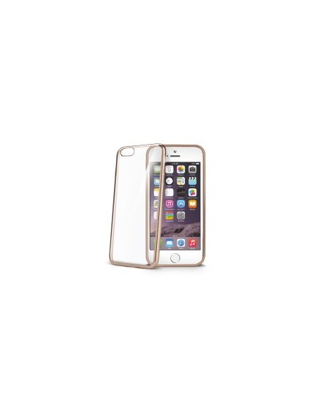 Celly BCLIP6SPGD custodia per cellulare 14 cm (5.5") Custodia con bordo Oro