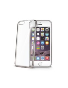 Celly BCLIP6SSV custodia per cellulare 11,9 cm (4.7") Custodia con bordo Argento