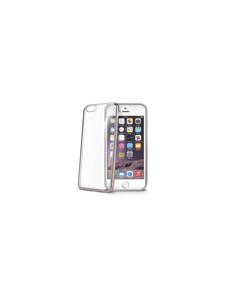 Celly BCLIP6SSV custodia per cellulare 11,9 cm (4.7") Custodia con bordo Argento